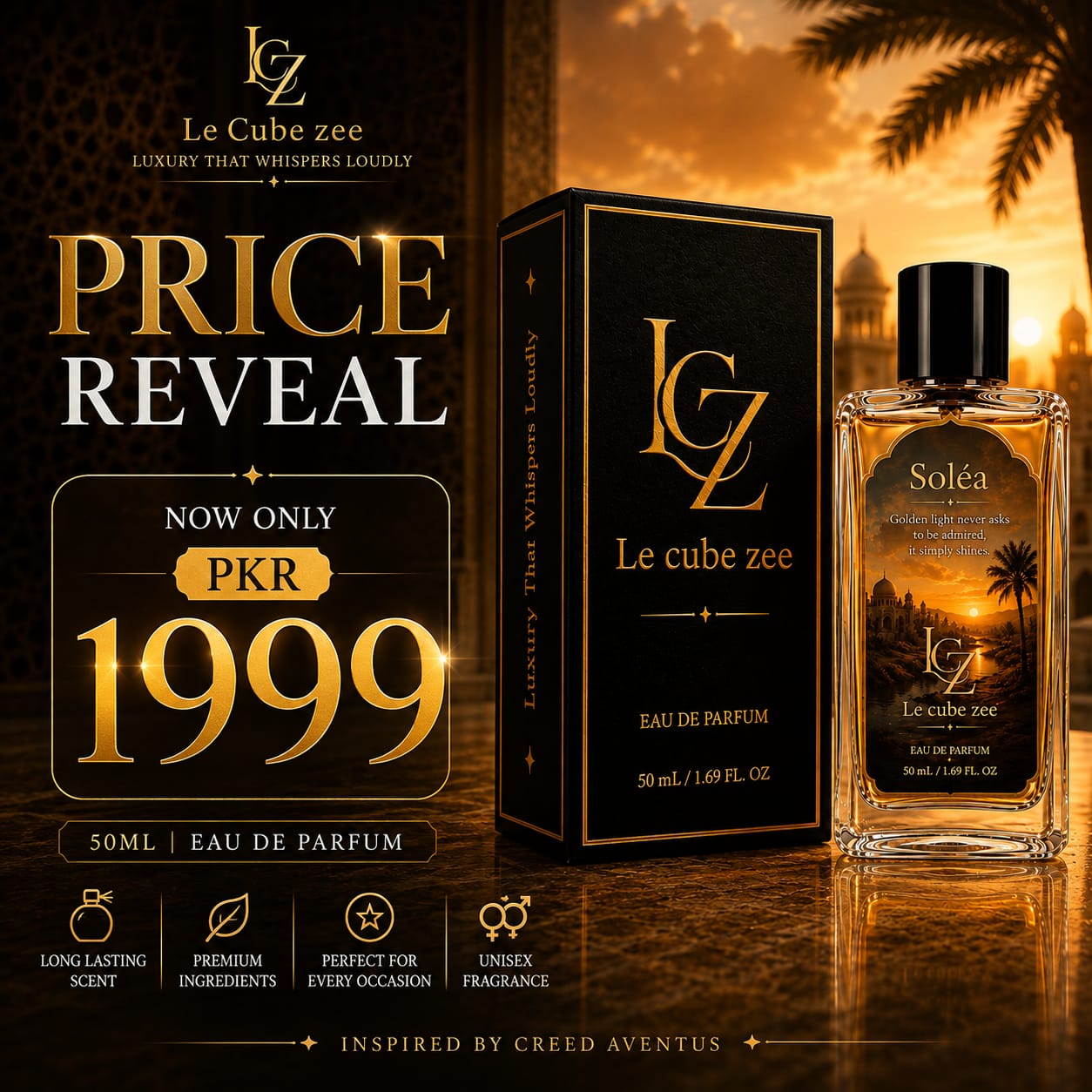 Le Cube Zee Soléa — Inspired by Creed Aventus